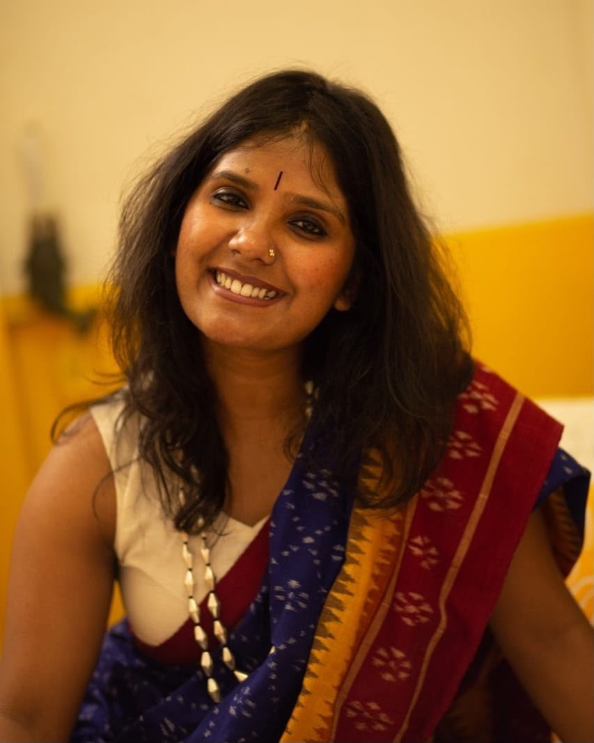 Gurupriya Atreya in a handloom saree